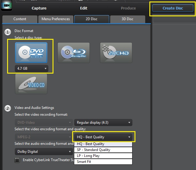 Production wont fit on disk